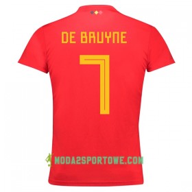 Koszulka Belgia De Bruyne 7 Damska Mistrzostwa Świata 2018 Domowe Stroje Piłkarskie